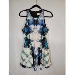 Keepsake the Label Floral Halter Neck Fit and FLare Dress Medium